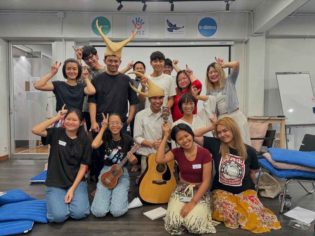 ภาพบรรยากาศเวิร์กช็อปเขียนเพลงกับแมงคาม — SYSI ร่วมกับ สสส. (2025)