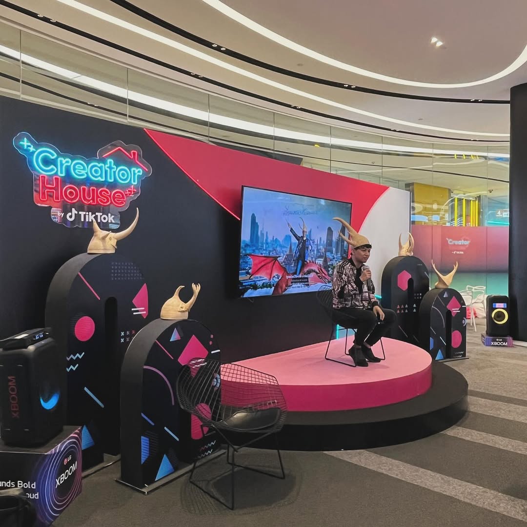 ภาพบรรยากาศเวิร์กช็อปเขียนเพลงกับแมงคาม — TikTok Creator House — Siam Paragon (2024)