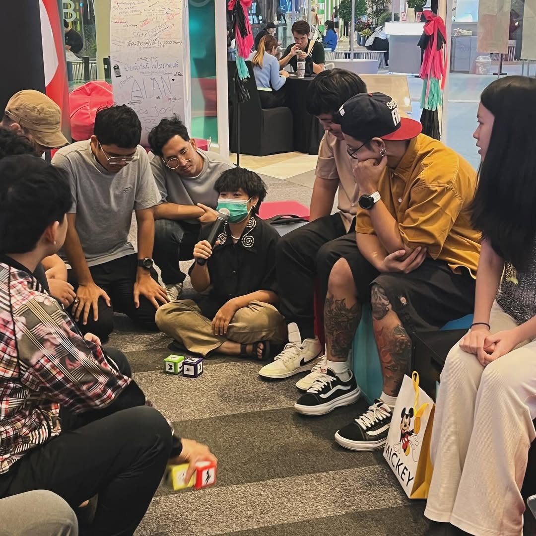ภาพบรรยากาศเวิร์กช็อปเขียนเพลงกับแมงคาม — TikTok Creator House — Siam Paragon (2024)